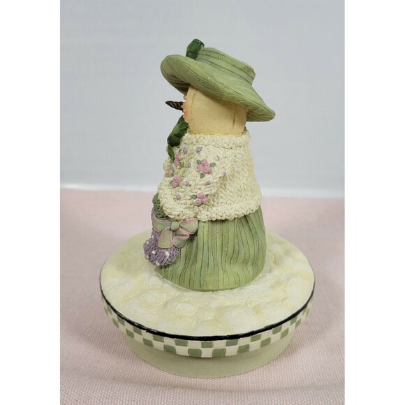 Plum Pudding by Heather Hykes 4-1/2” Snowman Girl Candle Topper Artisan Flair - Picture 4 of 9